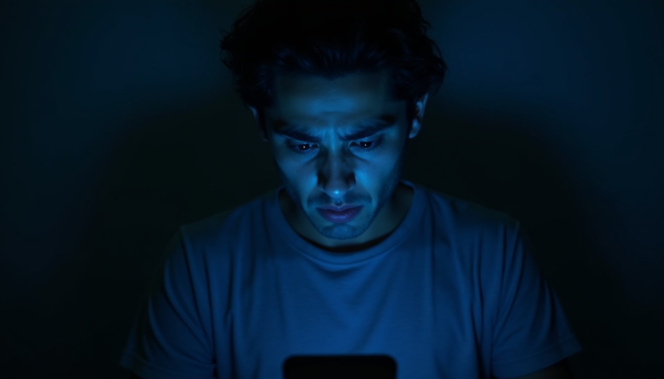 teléfono móvil con candado digital flotante y escudo antivirus en pantalla táctil con fondo oscuro azul tecnológico