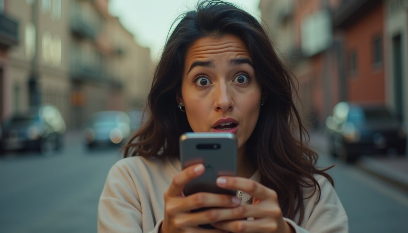 Tres smartphones Android modernos en fila mostrando pantallas encendidas con apps abiertas, fondo degradado azul-tecnológico