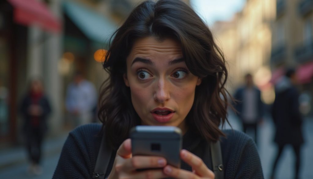 Vista frontal de smartphone Android moderno con pantalla curva y diseño premium, mostrando interfaz fluida y colores vibrantes