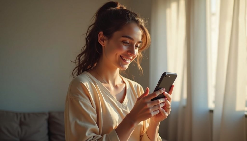 iPhone mostrando pantalla con interfaz iOS moderna y notificaciones de nuevas funciones activadas