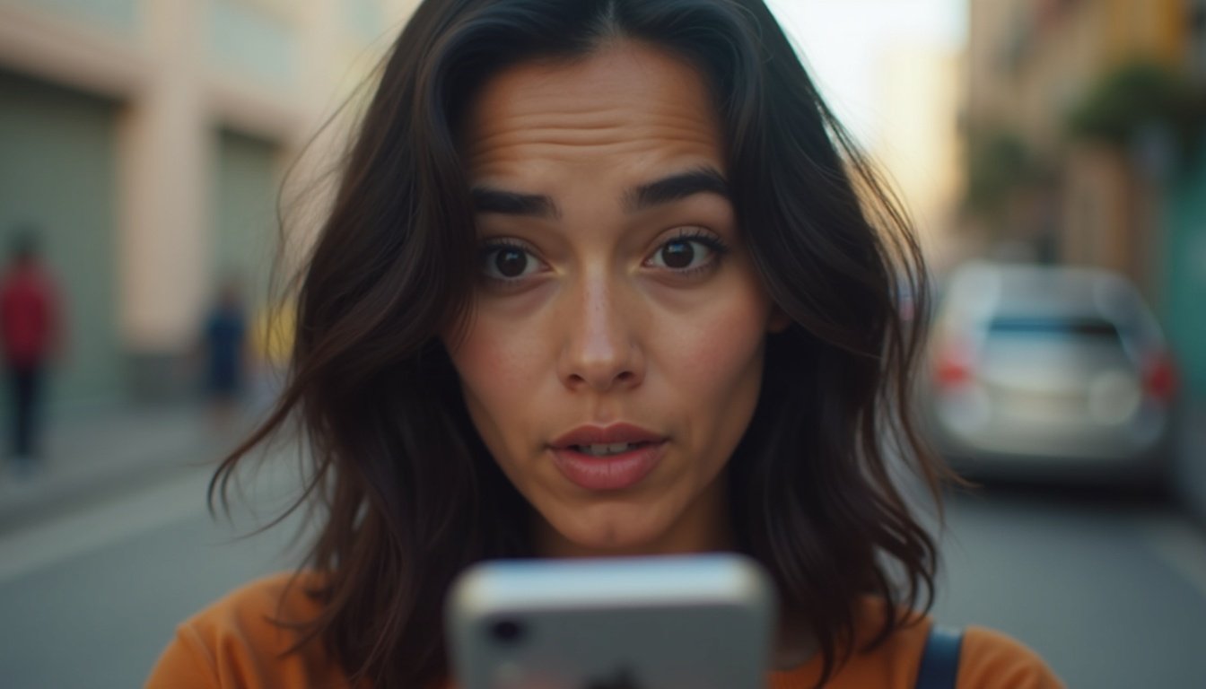 Interfaz móvil de TikTok con gráficos comparativos de reducción de código y logo de Jetpack Compose sobre fondo técnico azul