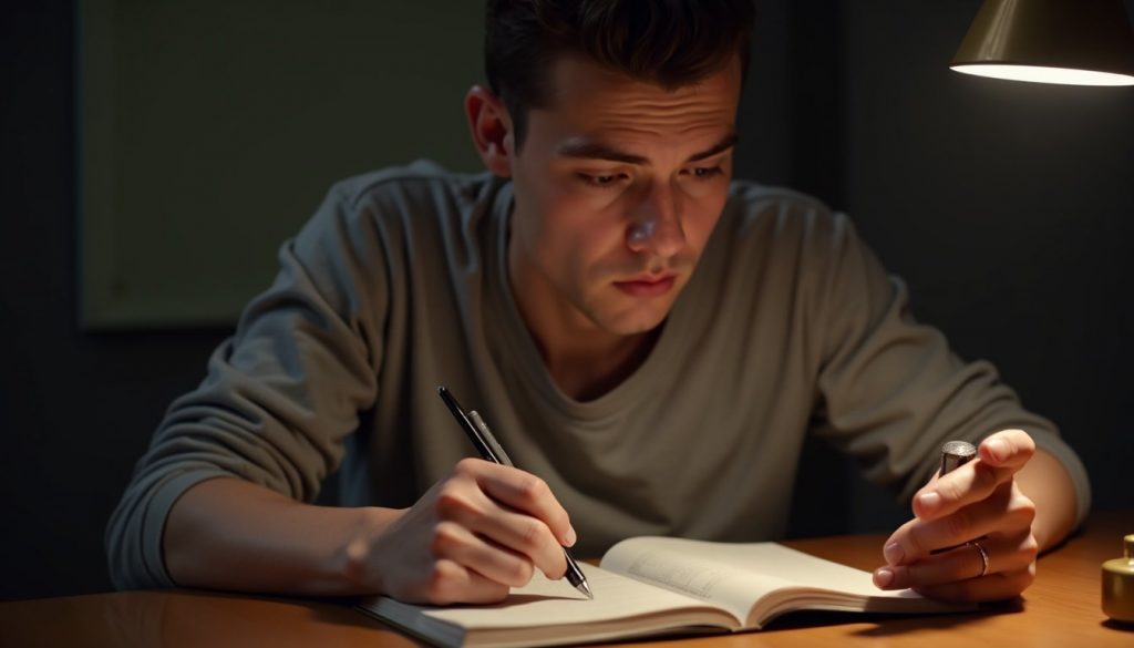 manos sosteniendo móvil con gráfica batería al cien por ciento fondo azul claro