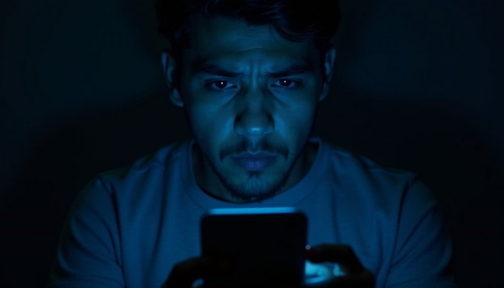 manos sosteniendo móvil con candado digital flotante y escudo verde sobre fondo oscuro con iconos de virus bloqueados