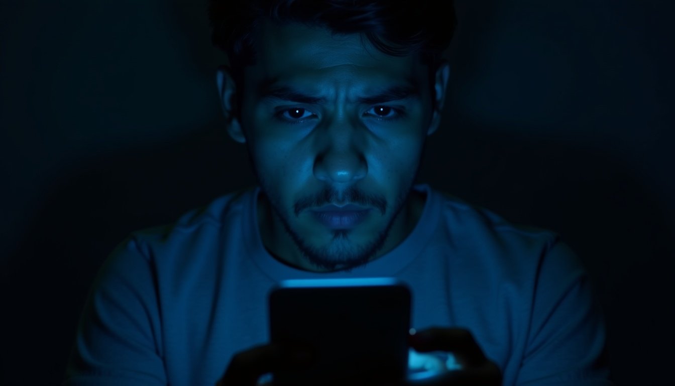 manos sosteniendo móvil con candado digital flotante y escudo verde sobre fondo oscuro con iconos de virus bloqueados