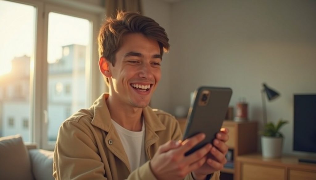 iPhone mostrando pantalla con interfaz iOS actualizada y aplicaciones destacadas