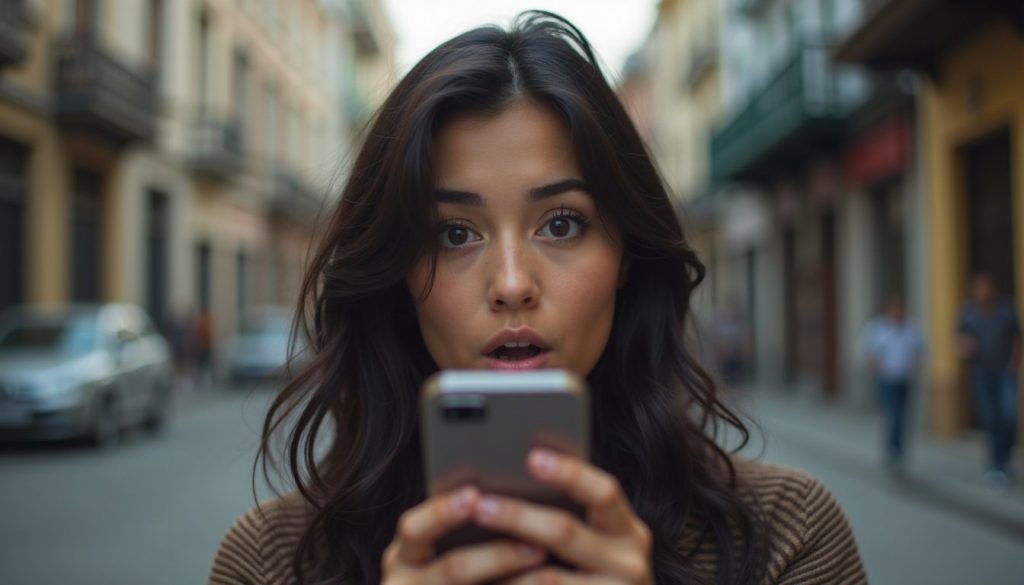 Vista frontal de tres smartphones Android modernos en fila con pantallas encendidas mostrando apps