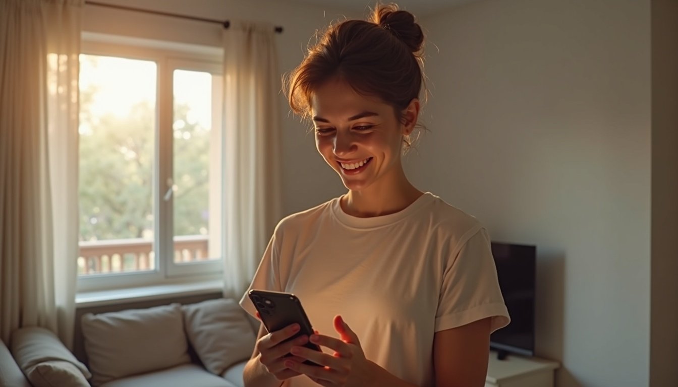 iPhone mostrando pantalla con interfaz iOS moderna y notificaciones de nuevas funciones activadas